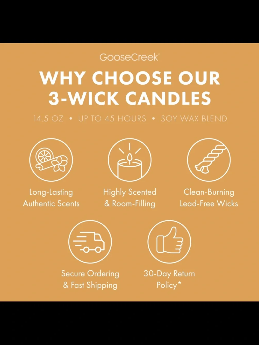 💛 GC Vanilla Sands 3-Wick Candle NEW